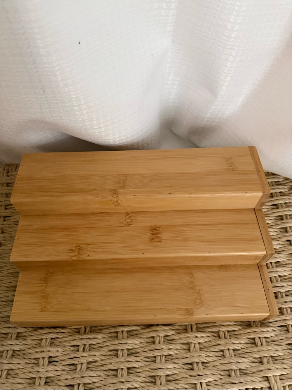 Natural Bamboo 3-Tier Soap Dish - Tan